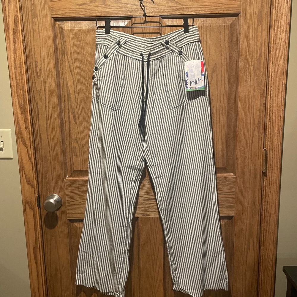 Jolt Monochrome Striped Trousers